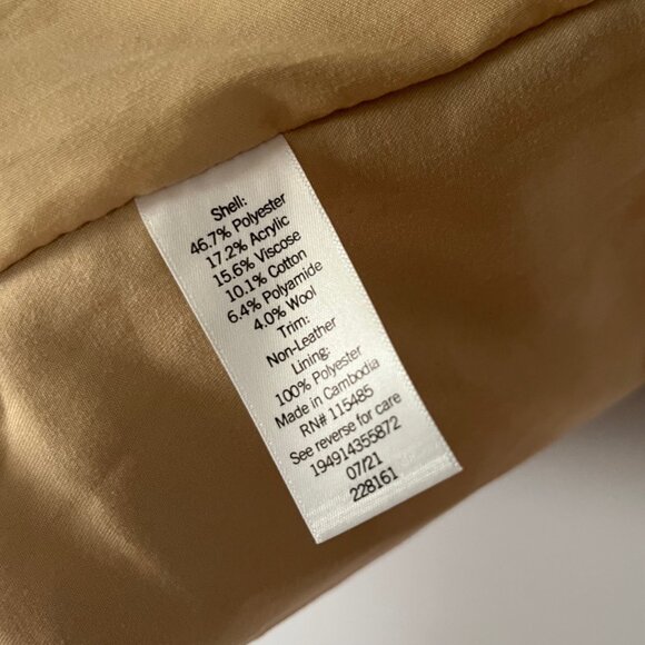 Sonoma Checkered Winter Tote Bag Black and White - Picture 9 of 9